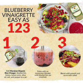 A bright salad with Marukan Rice Vinegar dressing base