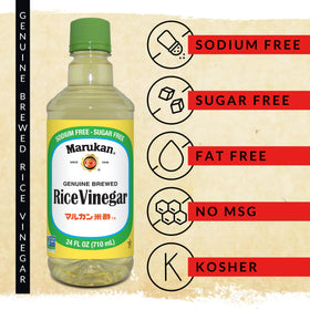 Marukan unseasoned vinegar pour demonstrates a customizable flavor base