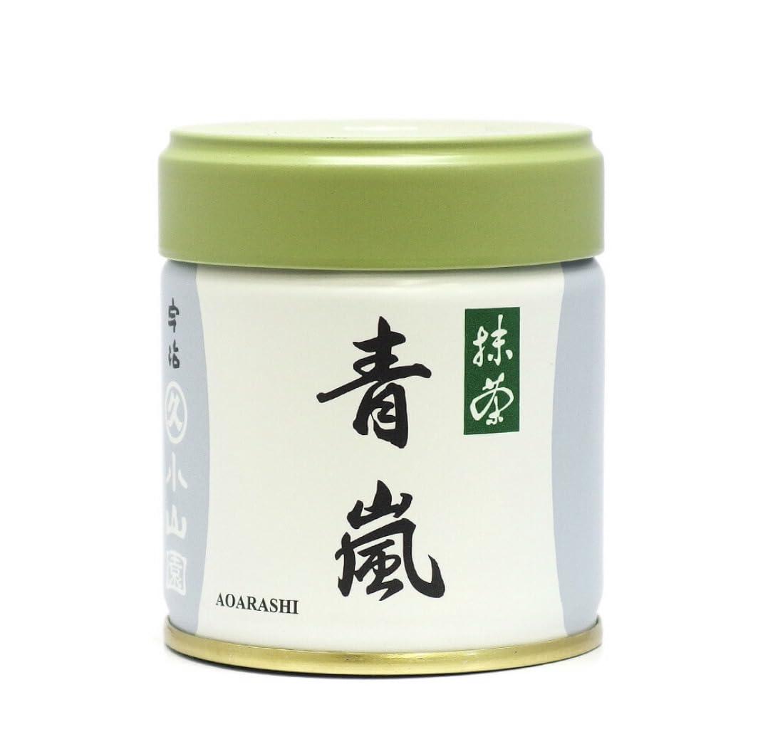 Marukyu Koyamaen premium ceremonial matcha Aorashi 40g tin for traditional whisking
