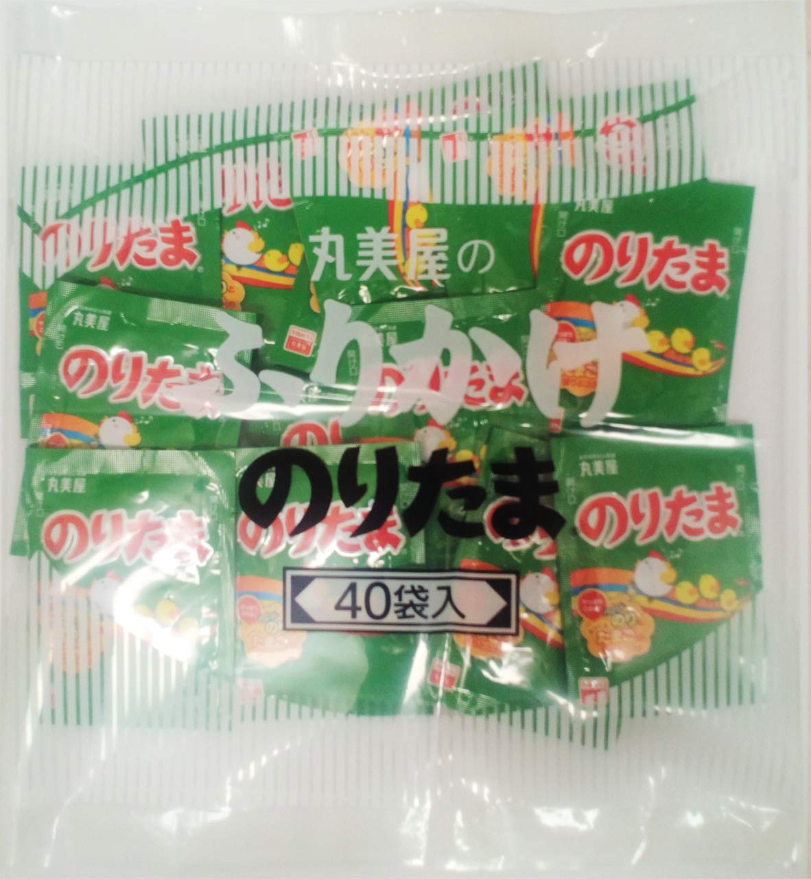 Marumiya Noritama furikake packet boosts rice flavor with savory sesame and egg hints.