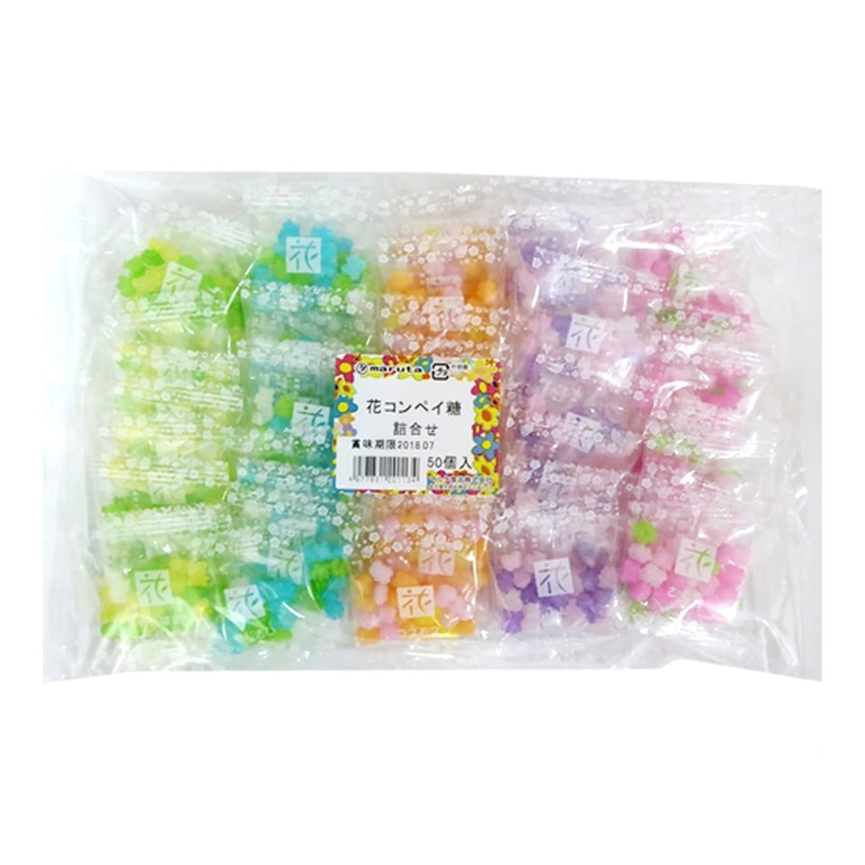 MARUTA Candy Konpeito Hanatsume packaging, ideal for gifting.
