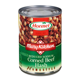 MARY KITCHEN reduced sodium hash packaging in a 12-pack