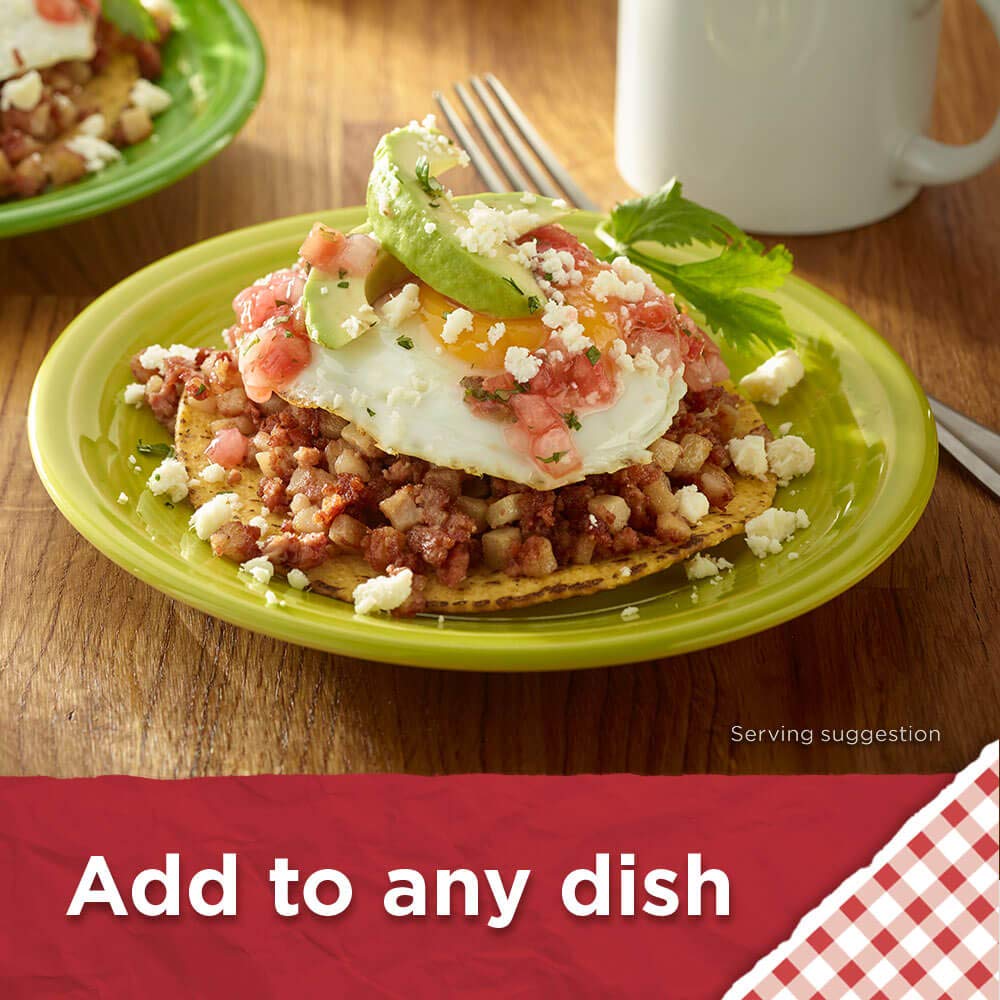 MARY KITCHEN reduced sodium hash in skillet ready to heat