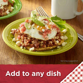 MARY KITCHEN reduced sodium hash in skillet ready to heat
