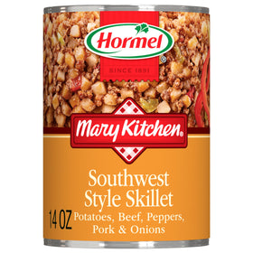 Mary Kitchen Southwest Style Skillet front of pack shows hearty potato and meat mix.