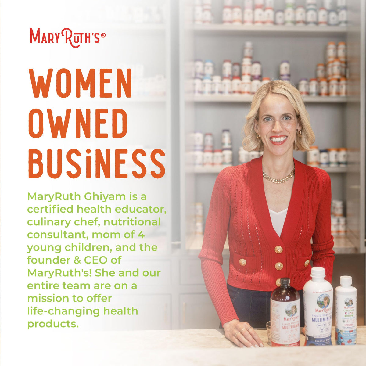 MARYRUTH'S Glass bottle with dropper for controlled application