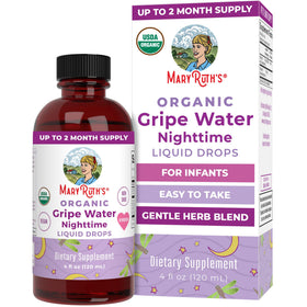 MaryRuth's Nighttime Gripe Water bottle drops support a gentle bedtime routine for babies