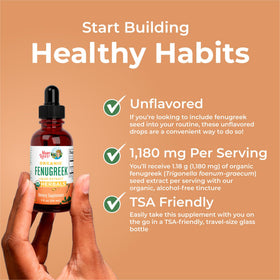 MaryRuth's fenugreek travel-size bottle fits on-the-go routines.
