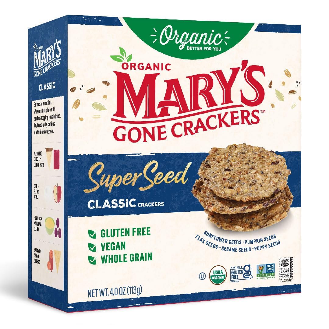 Mary's Gone Crackers Classic SuperSeed crackers deliver timeless crunch and simple ingredients.