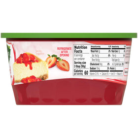 Marzetti Fruit Glaze sliced strawberries topping invites quick, flavorful snack.
