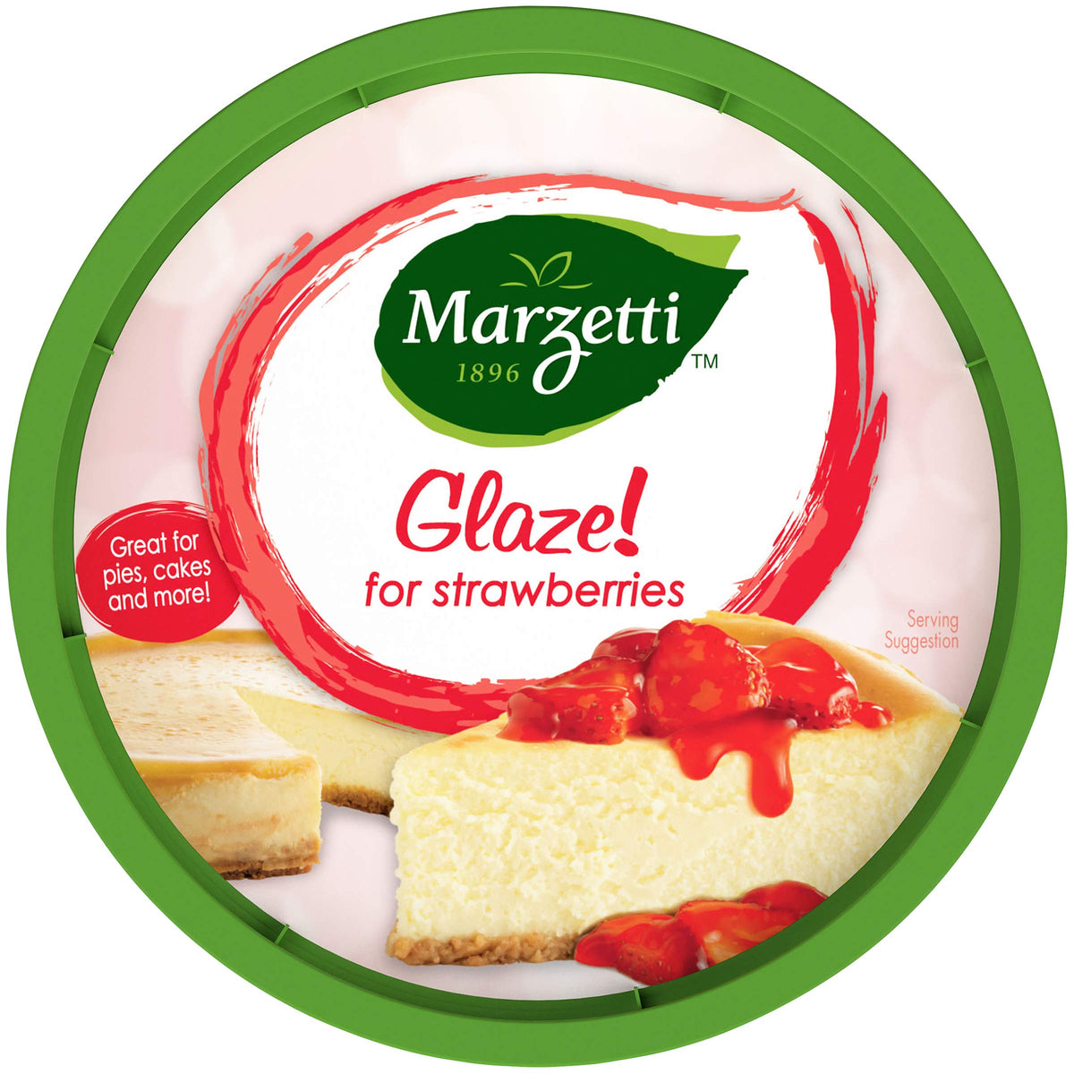 Marzetti Fruit Glaze on a dessert plate with vibrant color and shine.