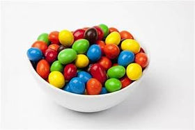 Mashbox mm peanut chocolate candies on a serving tray for gatherings.