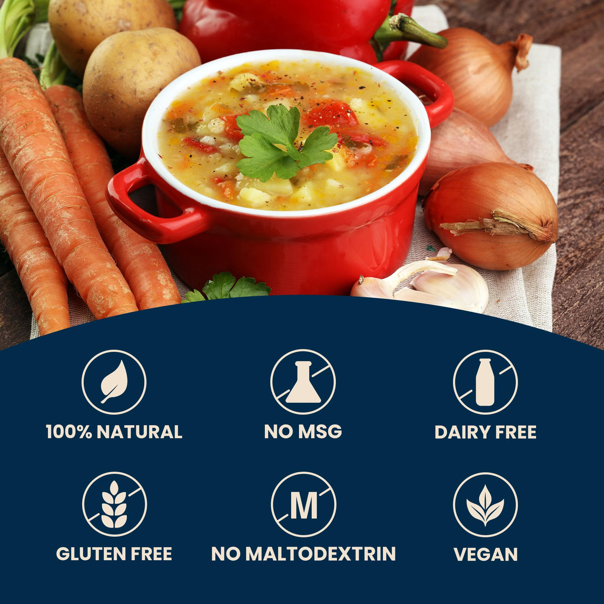 Massel Low FODMAP Vegetable Style Cubes without onion or garlic.