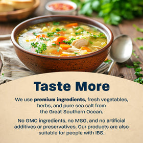 Massel on-the-go cubes offer a fast, low-FODMAP flavor boost.