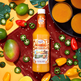 Three-pack box of Master of Mixes Mango Daiquiri for convenient party stocking.
