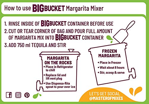 Vented lid on BigBucket Margarita to maintain freshness during storage