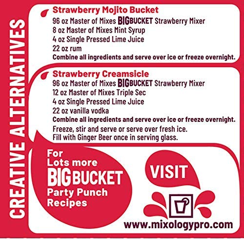 Chill or freeze options from Master of Mixes for versatile serving styles.