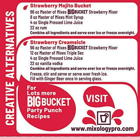 Chill or freeze options from Master of Mixes for versatile serving styles.