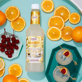Master of Mixes Collins mix 3-pack box highlighted for convenient party servings.