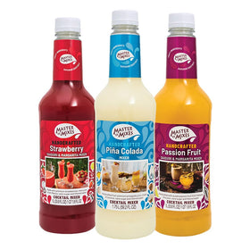 Master of Mixes Pina Colada bottle, ready-to-use tropical cocktail base.