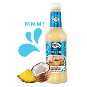 Master of Mixes Pina Colada pour, showcasing creamy coconut and pineapple notes.