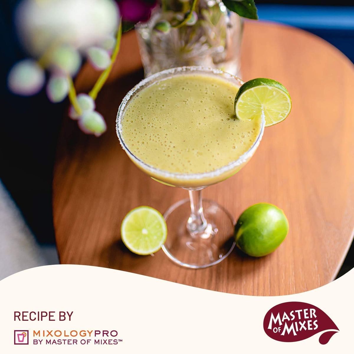 Master of Mixes glass setup with lime juice for fresh classics.