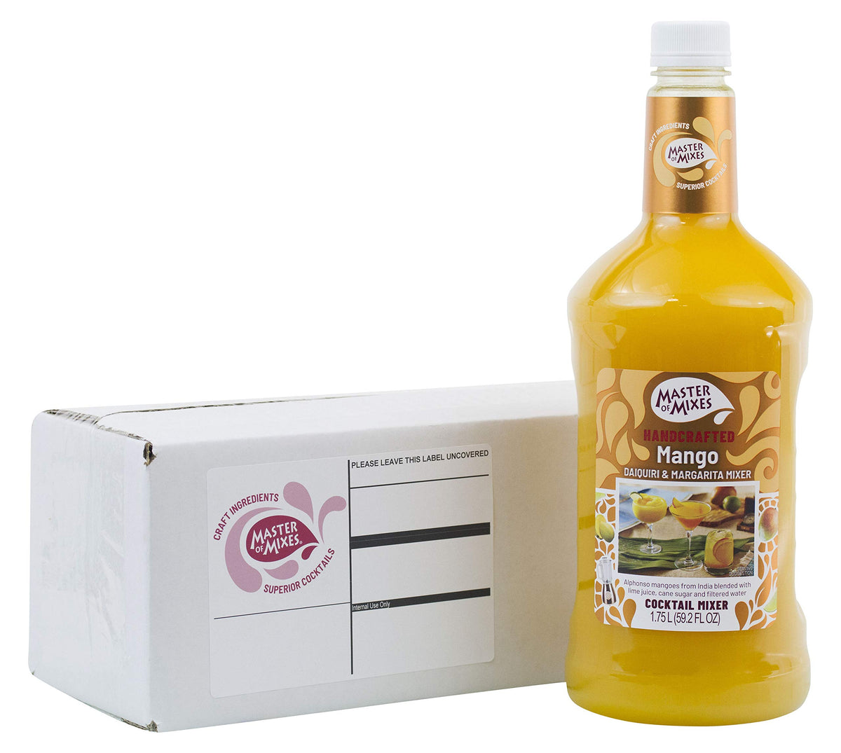 Master of Mixes Mango Daiquiri / Margarita mix bottle front, ideal for quick tropical cocktails.