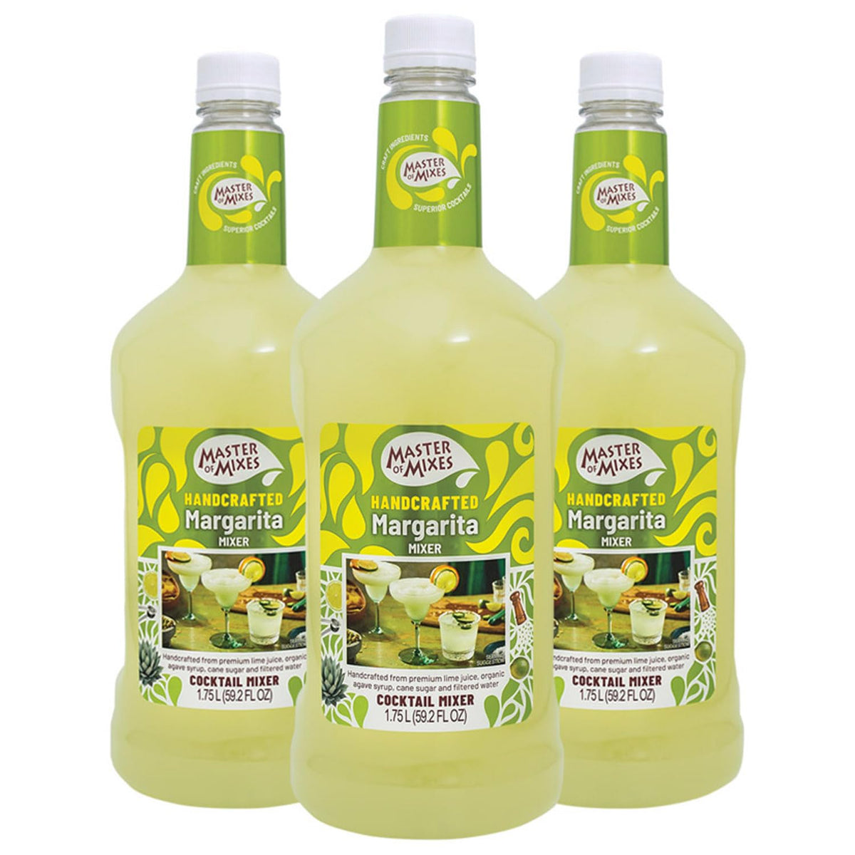 Master of Mixes Margarita Drink Mix bottle being poured for easy cocktails