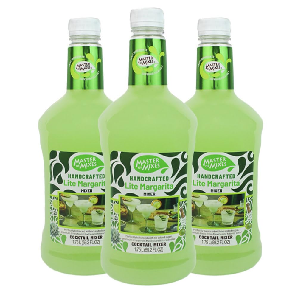 Master of Mixes Margarita Lite bottle front, sugar-free mixer for lighter margaritas.