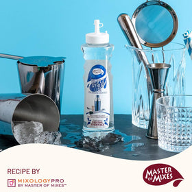 Master of Mixes Simple Syrup LITE label closeup shows Allulose-Stevia blend.