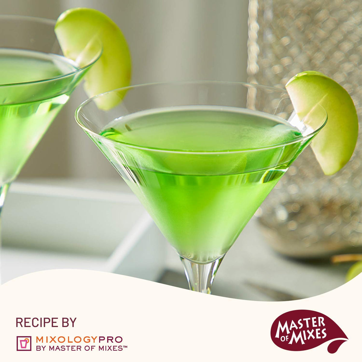 Three-pack box of Master of Mixes Sour Apple Martini for safe packaging.