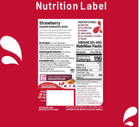 Closeup of fresh strawberries shows real fruit flavor in Master of Mixes mix.
