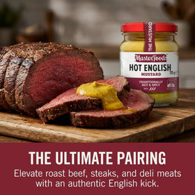 Corned beef sandwich with MasterFoods mustard spread for tang