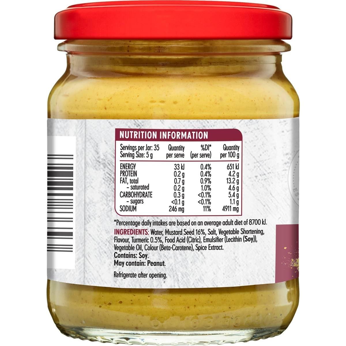 Dipping/spread with MasterFoods mustard ready for tastings
