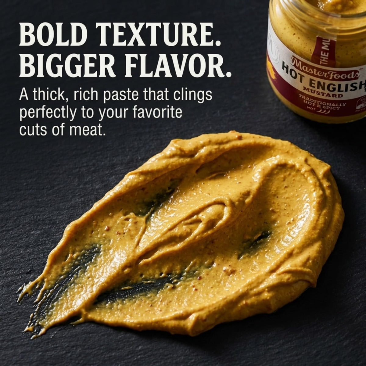 Roast beef dish complemented by MasterFoods Hot English Mustard