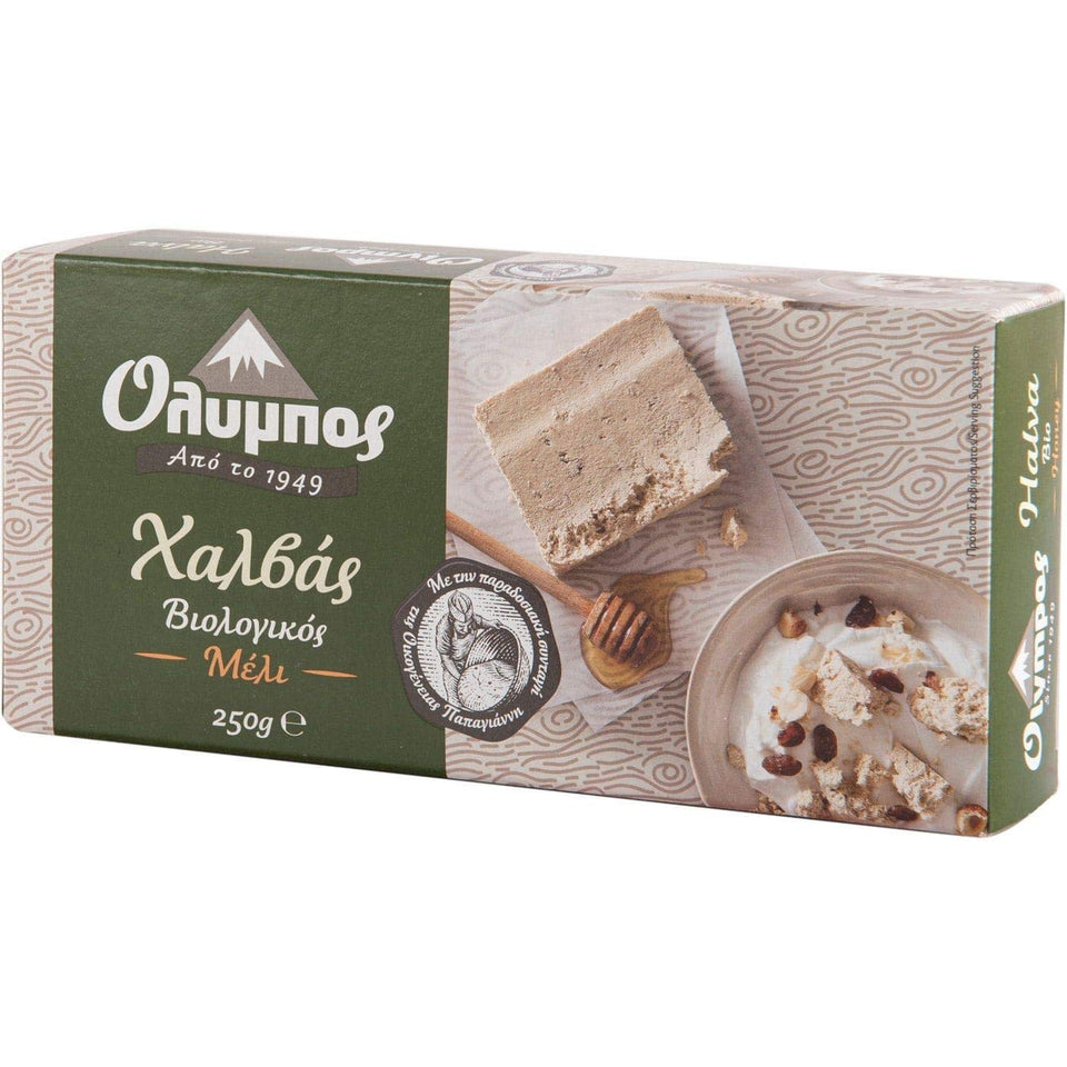 Mastic of Chios Greek Halva with honey 250g packaging highlights authentic tradition for a quick snack