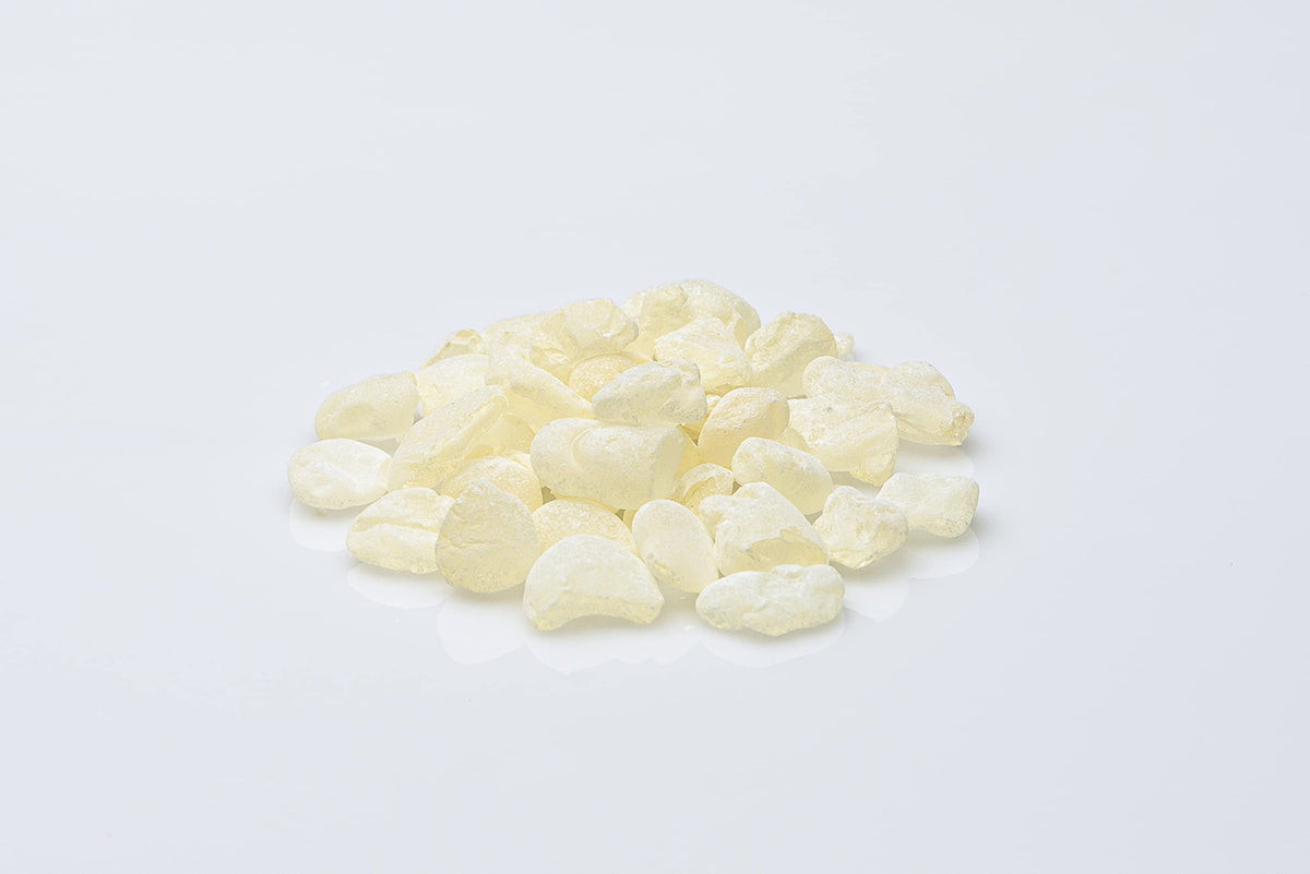 MASTIHASHOP Chios Mastiha jar open shows resin aroma for culinary uses