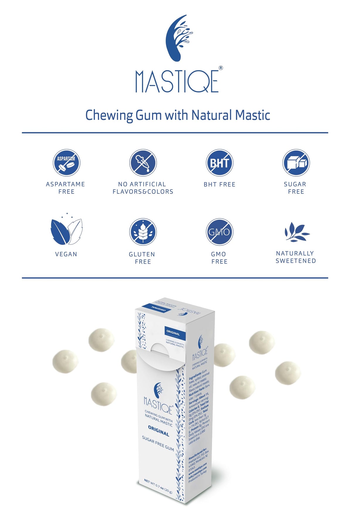Mastiqe vegan gluten free gum emphasizes inclusive option