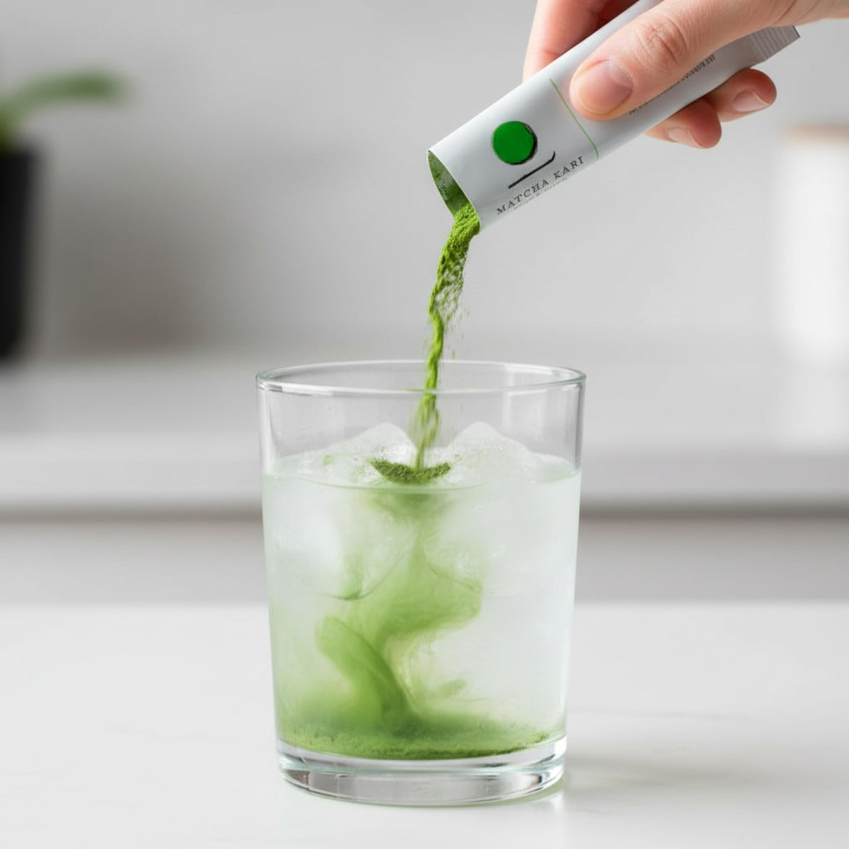 Matcha Kari ceremonial organic label highlights purity for mindful tea.