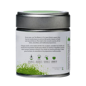 Organic Matcha Kari powder in a bowl, ideal for whisking.