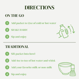 Matcha Kari six-stick pack for convenient daily tea moments
