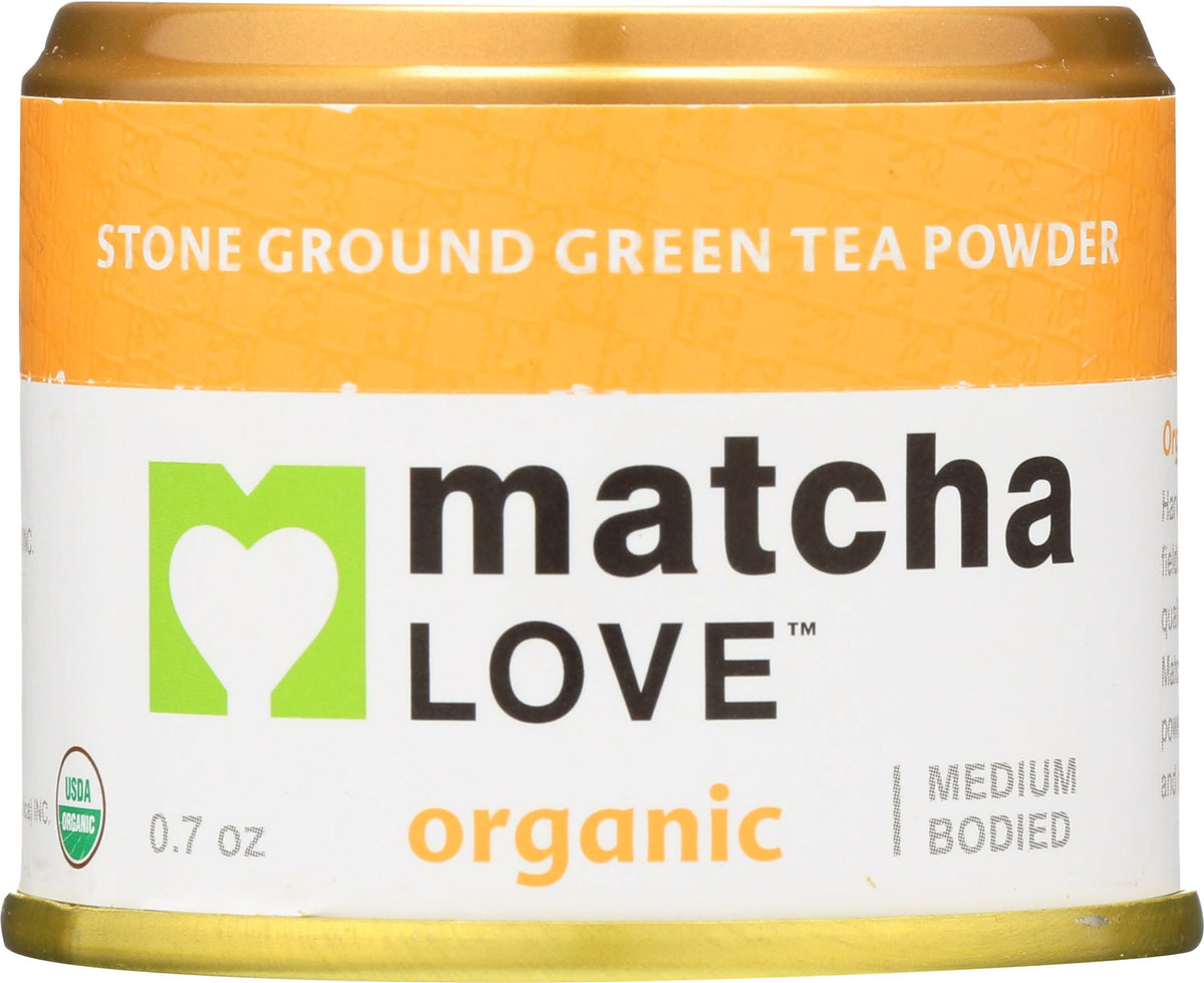 matcha LOVE ceremonial green tea powder tin 20g, ideal for daily whisking
