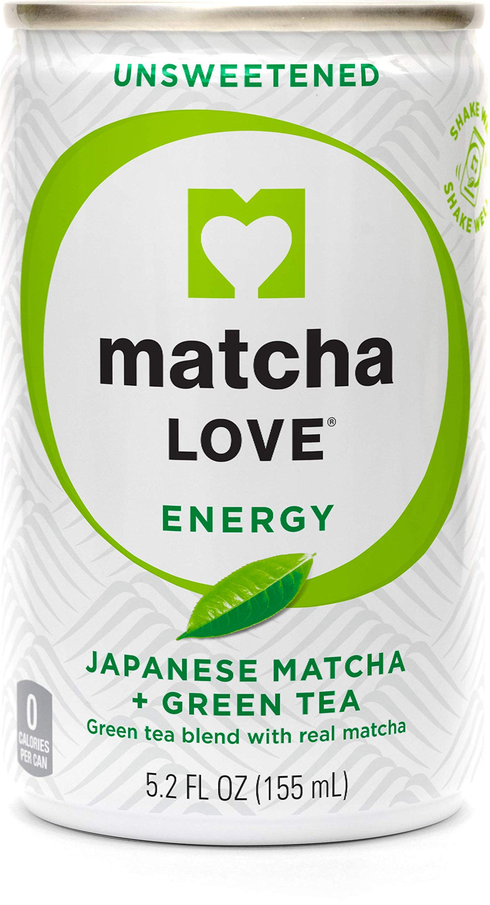 Matcha Love green tea energy shot can with pure unsweetened flavor and natural caffeine boost.