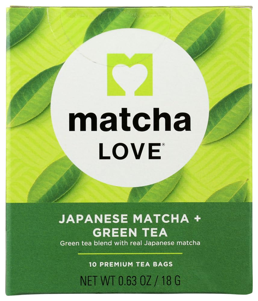 Matcha Love Japanese Green Tea 10ct box shows premium packaging for daily use