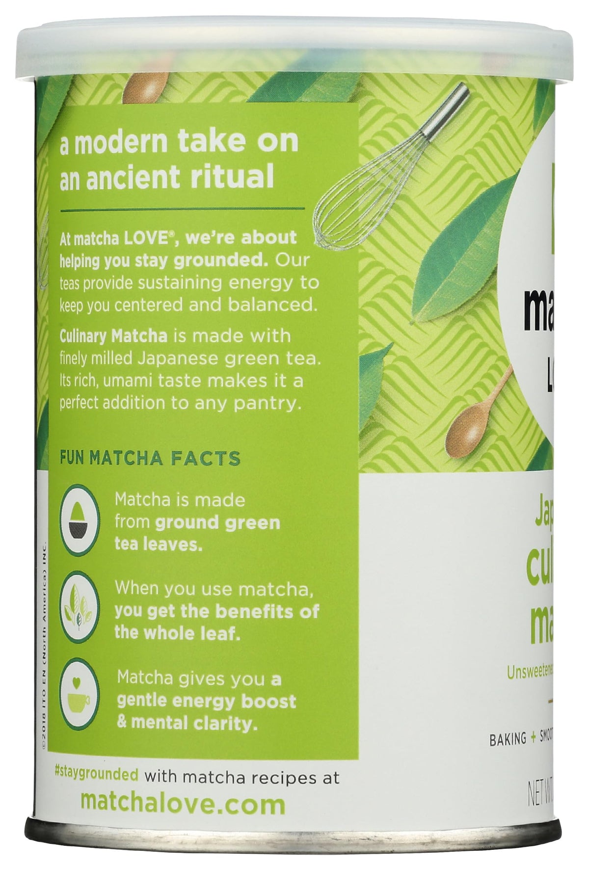 Steam rises from a Matcha Love cup with inviting aroma.