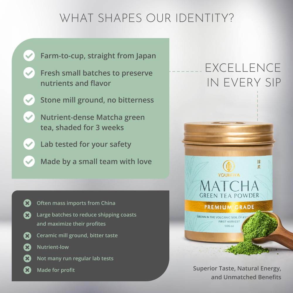 Matcha Moments baked goods infused with matcha for vibrant finish.