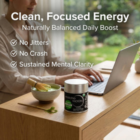 Matcha Moon 30g sealed tin preserves freshness and color.