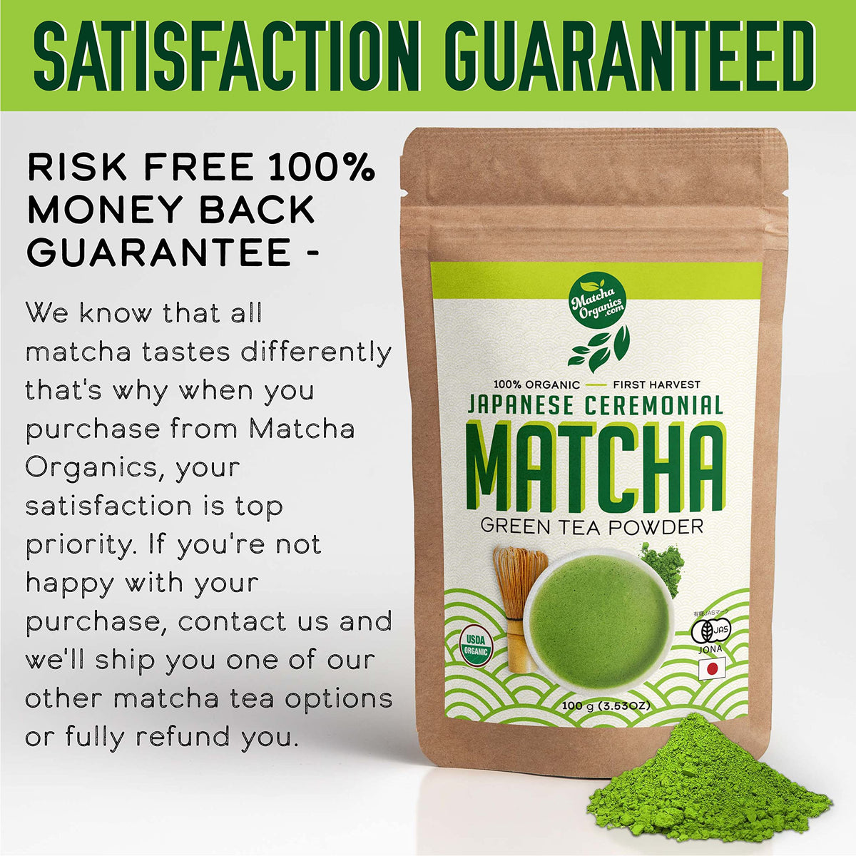 Matcha Organics ceremonial matcha origin from Okabe, Shizuoka.