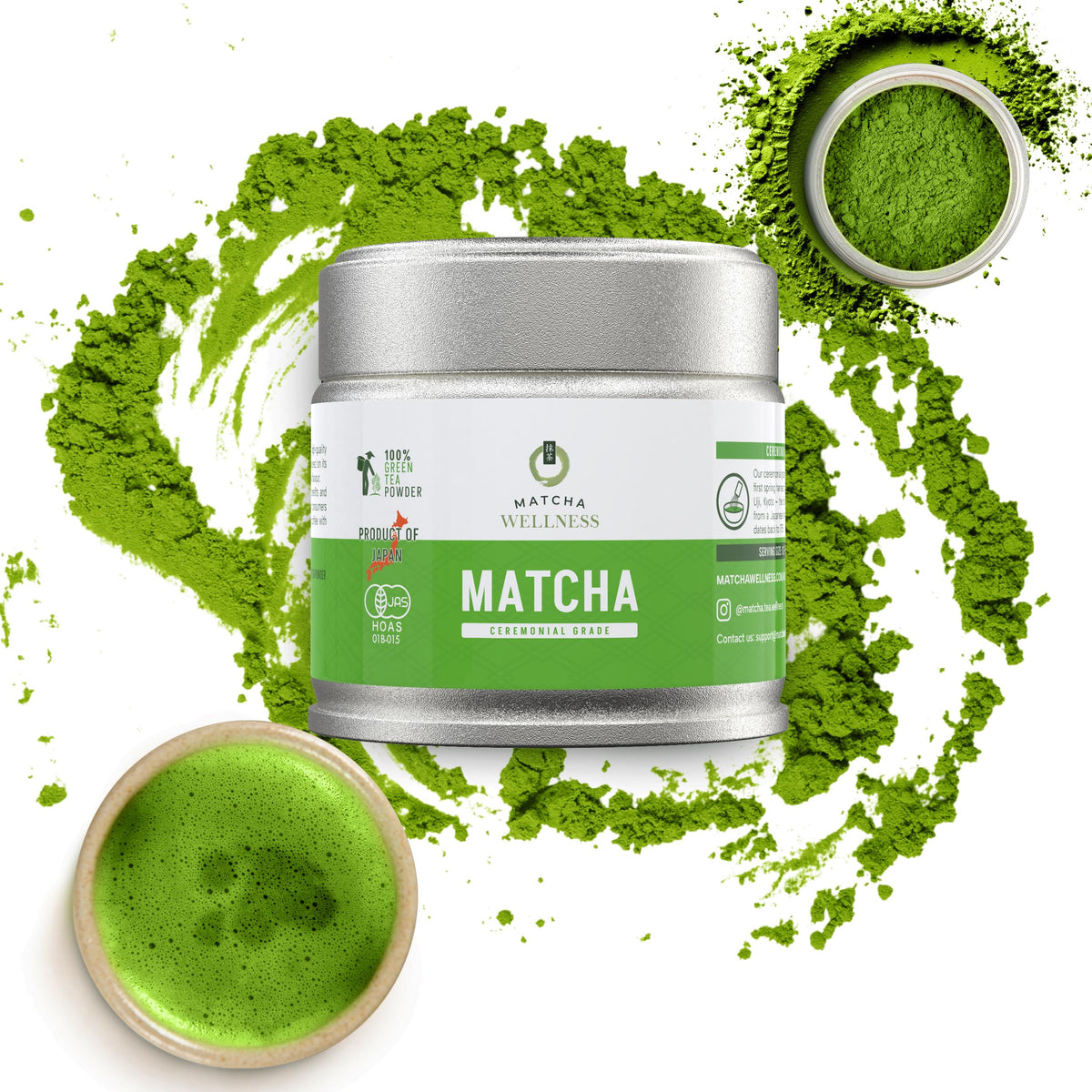Matcha Wellness 1.4oz package ready for daily rituals and recipes.