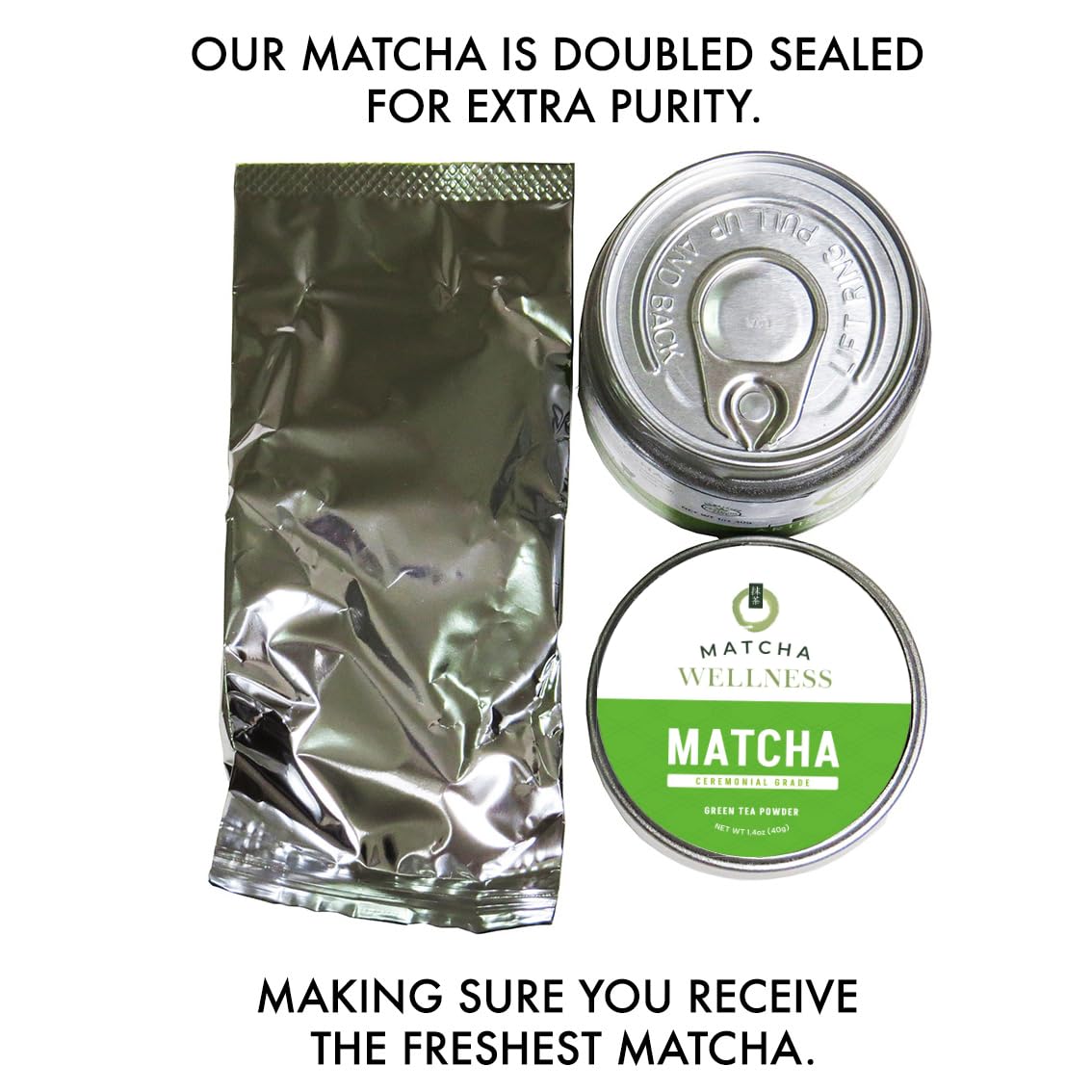 Matcha Wellness versatile use for lattes, smoothies, baking and savory dishes.